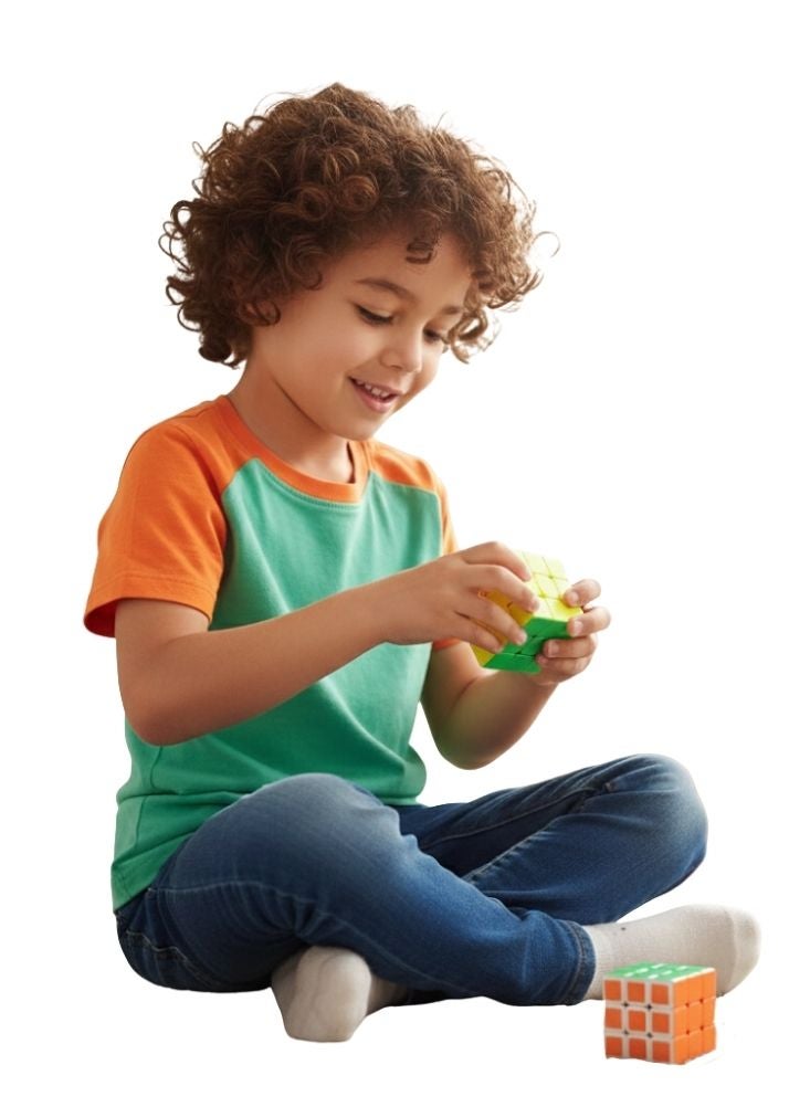 ماجيك كيوب مكعب سحري للمنافسة ثلاثة في ثلاثة – لعبة ألغاز سريعة لتنمية ذكاء الأطفال - Image 2